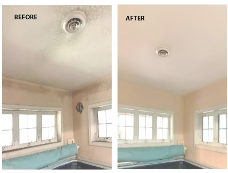 Restoration service work before and after