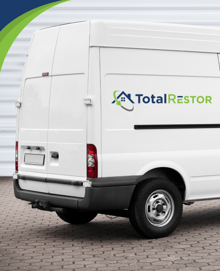 TotalRestor white van – restoration company in Maryland